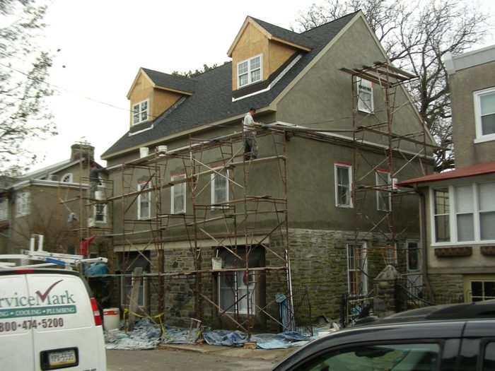 Devon Street home during renovation — FHA 203k construction phase